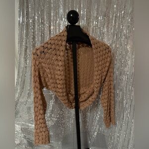 Zi Zi Bee Crochet shrug sz L🌸